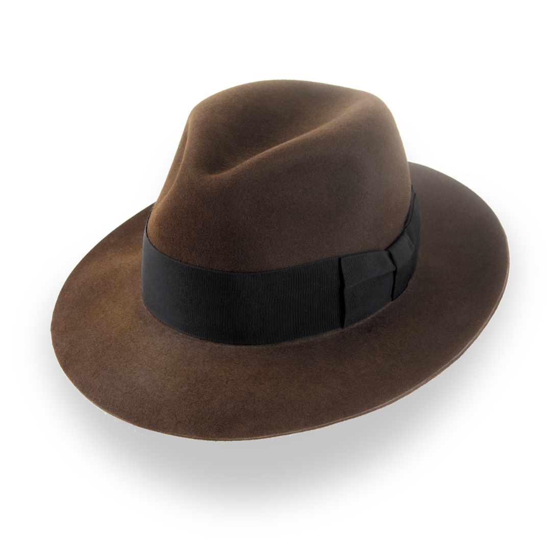 Brown 1940s Fedora Hat - Custom Crafted | The Silkstone