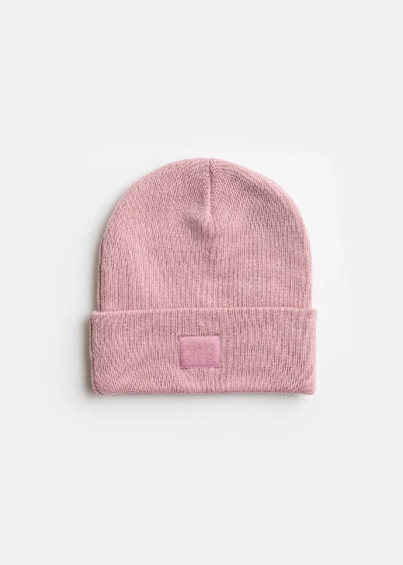 Adult Mad Hatter Knit Cuff Beanie - Blush