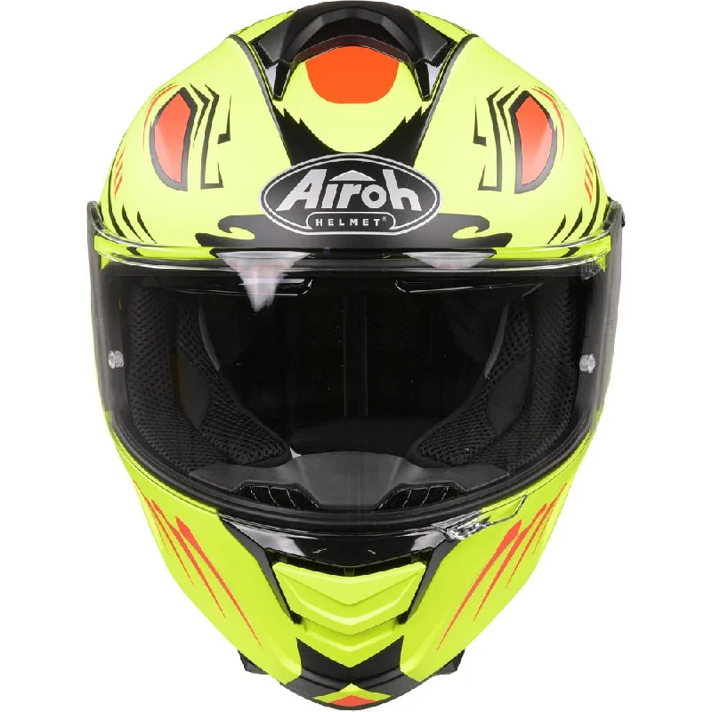 Airoh Spark Flow Full Face Helmet Matt Fluo Yellow Vibe