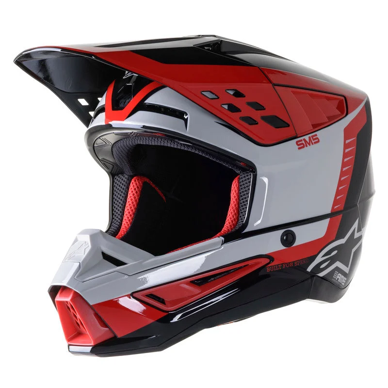 Alpinestars SM5 Beam Helmet - Black/Grey/Red