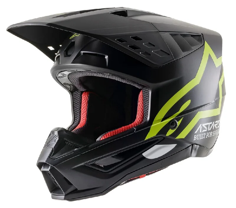 Alpinestars SM5 Compass ECE Helmet - Matt Black/Fluro Yellow