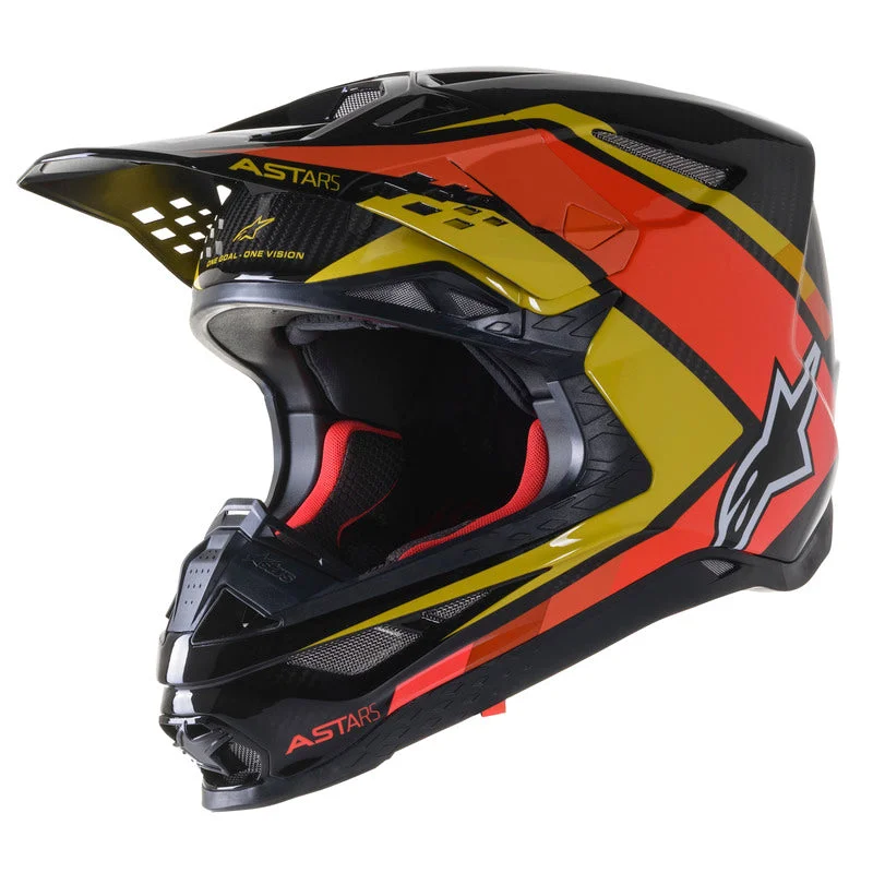 Alpinestars Supertech M10 Meta 2 Helmet - Black/Yellow/Orange