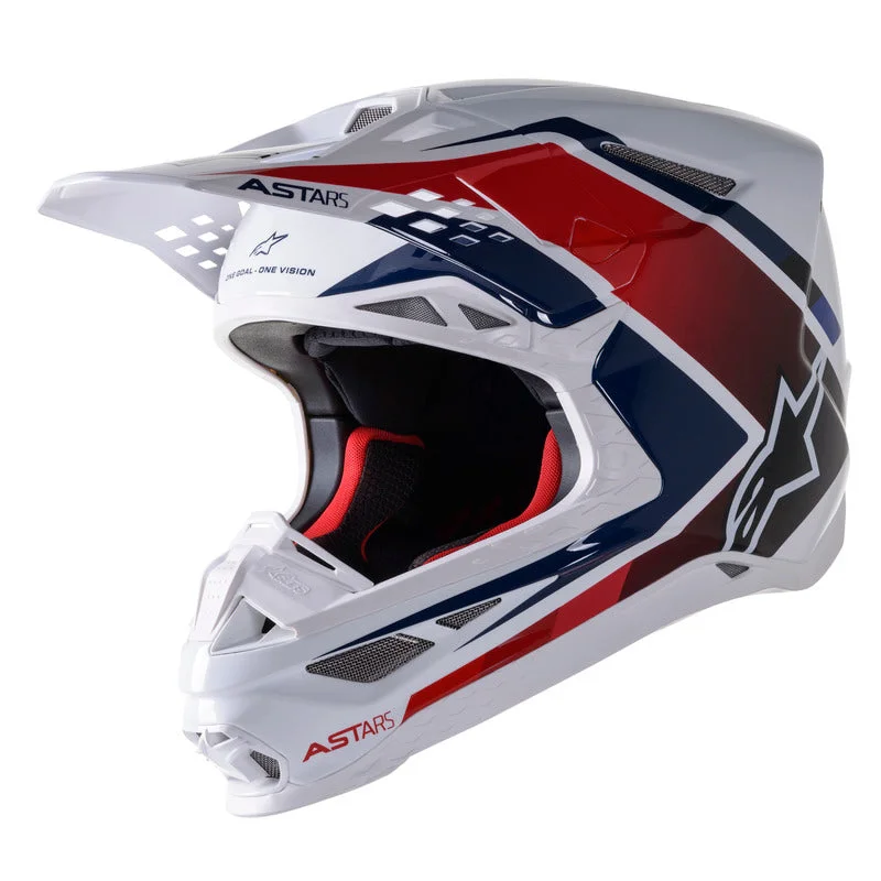 Alpinestars Supertech M10 Meta 2 Helmet - White/Red/Blue