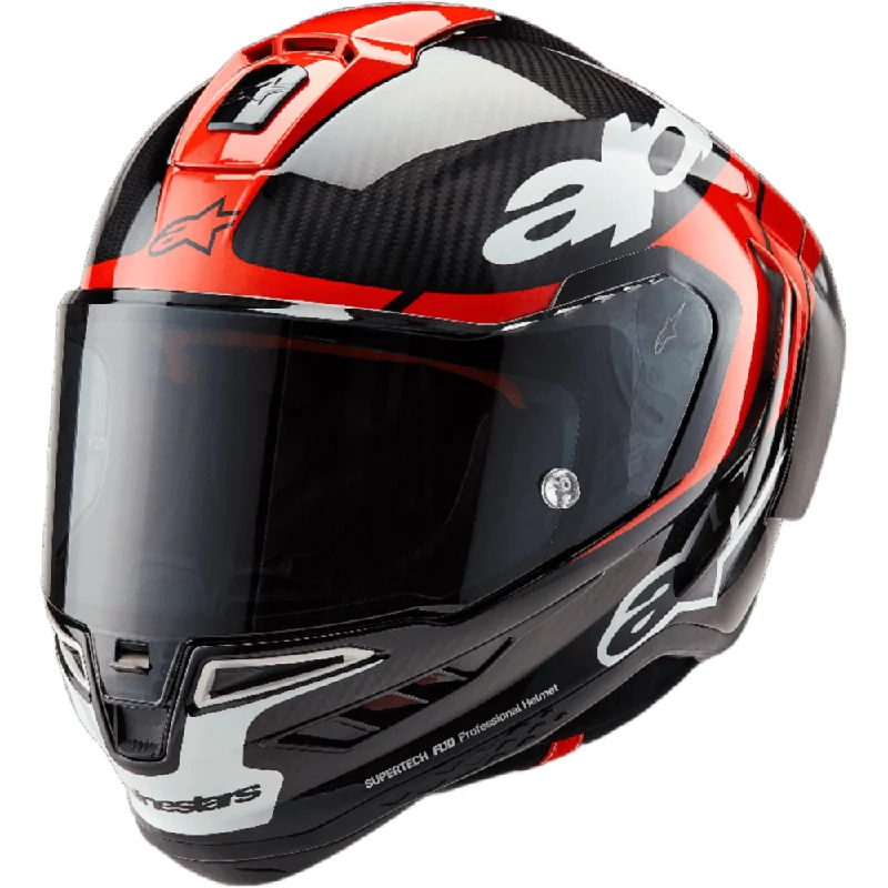 Alpinestars Supertech R10 Element ECE 06 / FIM Full Face Helmet Black / Carbon / Bright Red / Gloss White