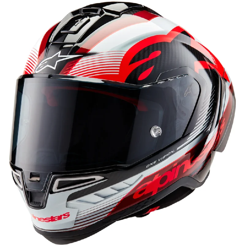 Alpinestars Supertech R10 Team ECE 06 / FIM Full Face Helmet Black / Carbon / Red / Gloss White