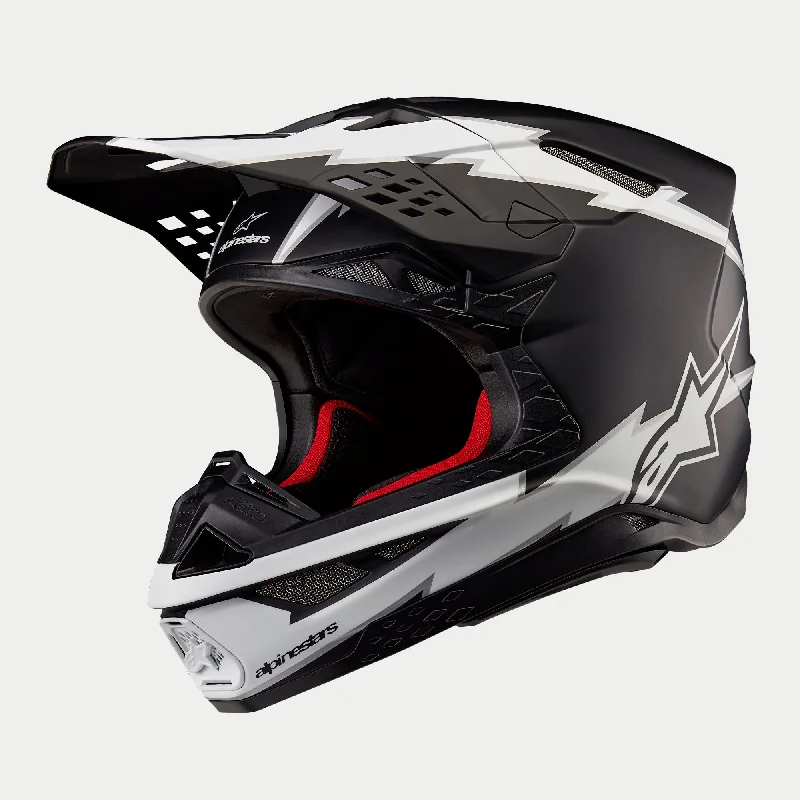 Alpinestars Supertech SM10 Ampress Ece 22.06 Helmet - Black White Matt