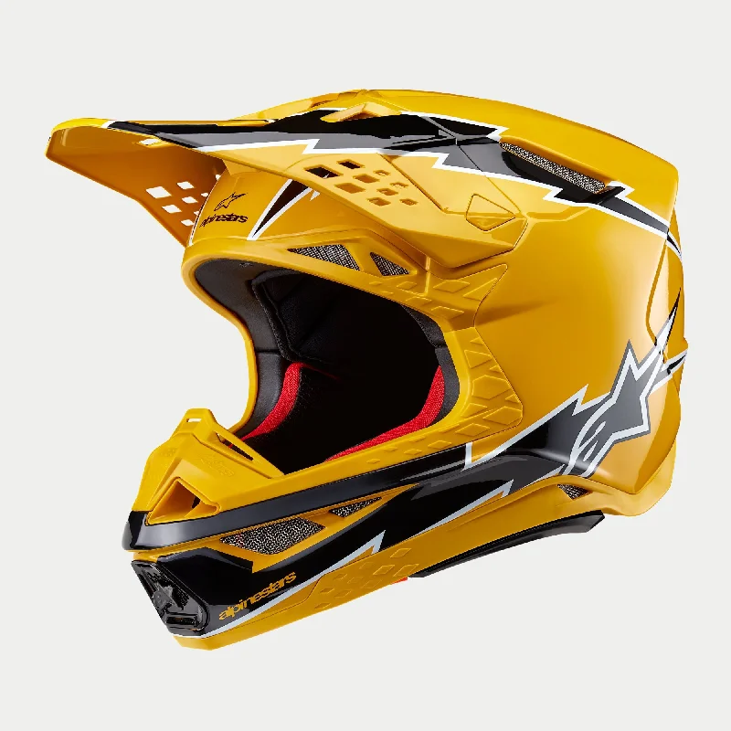 Alpinestars Supertech SM10 Ampress Ece 22.06 Helmet - Black Yellow Gloss