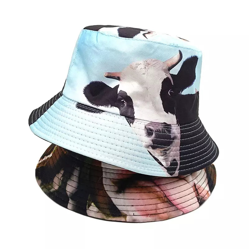 Animal Faces Reversible Bucket Hat