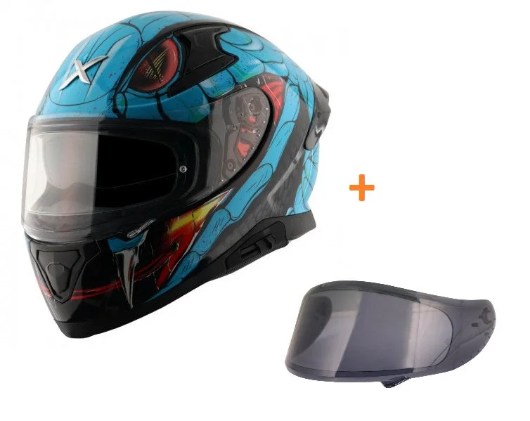 APEX VENOMOUS D/V BLACK NEON BLUE free smoke visor