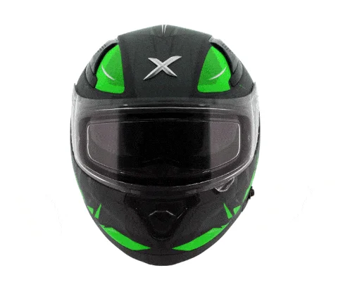 AXOR Apex Hunter Matt Black Neon Green Helmet