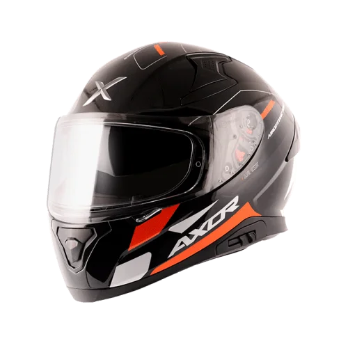 Axor Apex Turbine Black Orange Grey Helmet