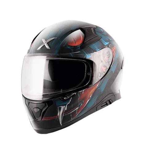 Axor Apex Venomous Gloss Black Blue Helmet