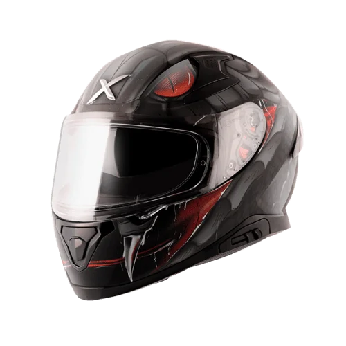 Axor Apex Venomous Gloss Black Grey Helmet