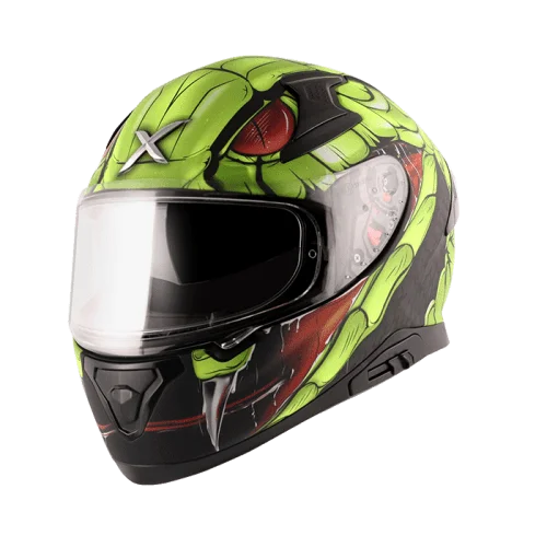 Axor Apex Venomous Dull/Matt Black Neon Green Helmet