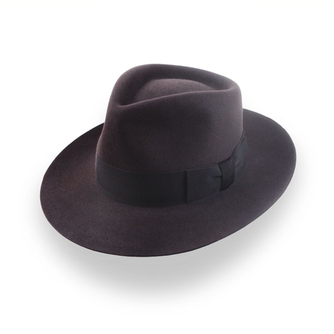 Luxurious Beaver Fur Felt Fedora - Custom Crafted | The Palladin