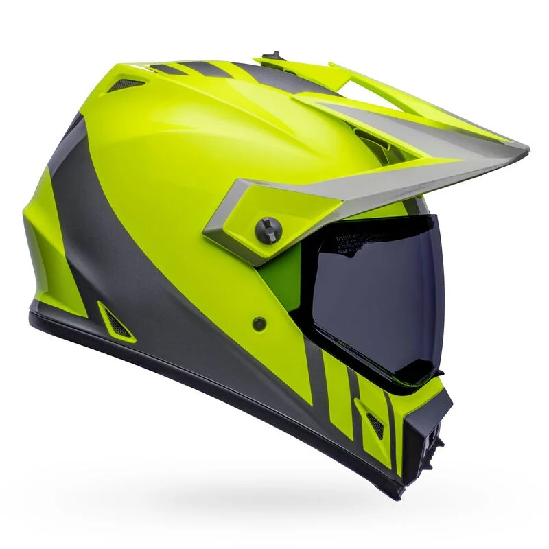 Bell MX-9 Adventure MIPS Helmet - Dash Hi-Viz/Yellow Grey