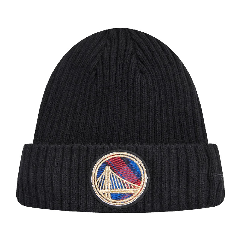 NBA GOLDEN STATE WARRIORS PRO PREP KNIT BEANIE (BLACK)