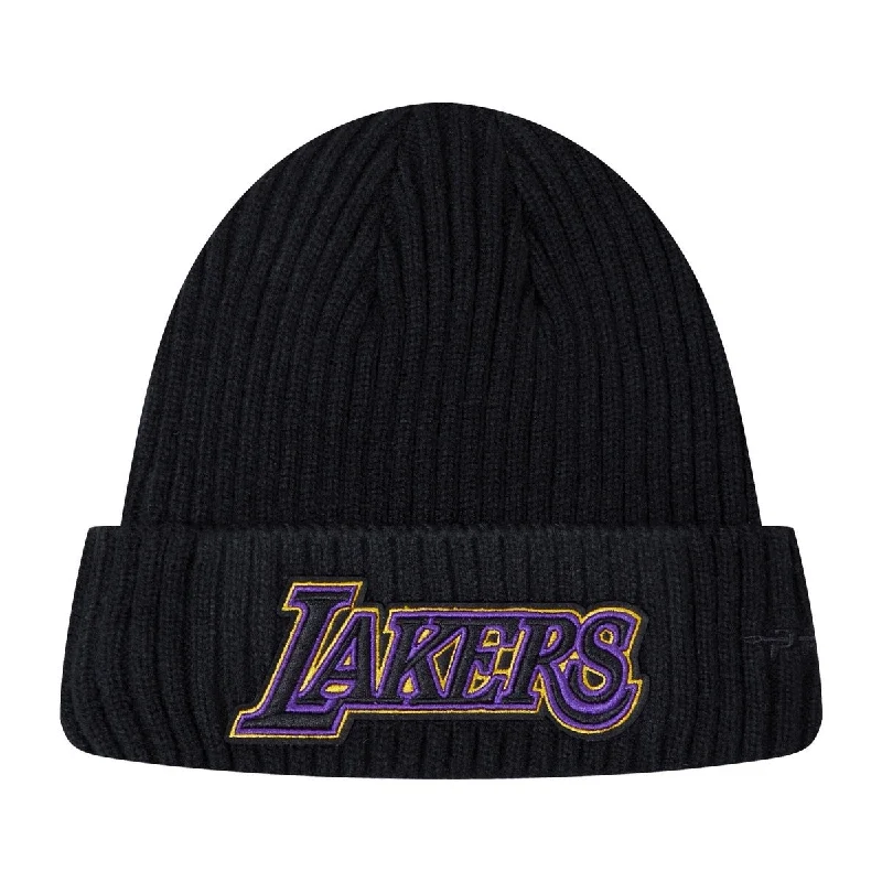 NBA LOS ANGELES LAKERS CLASSIC CORE UNISEX BEANIE (BLACK)