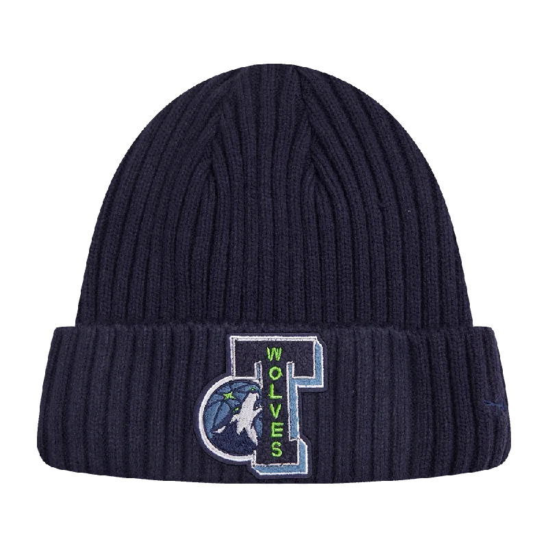 NBA MINNESOTA TIMBERWOLVES MASH UP BEANIE (MIDNIGHT NAVY)