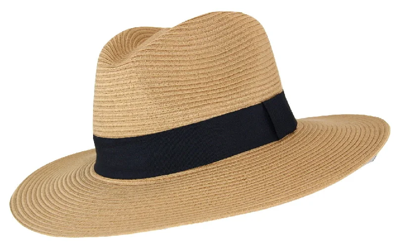 Cancer Council Unisex Cafe Fedora - Camel/Black