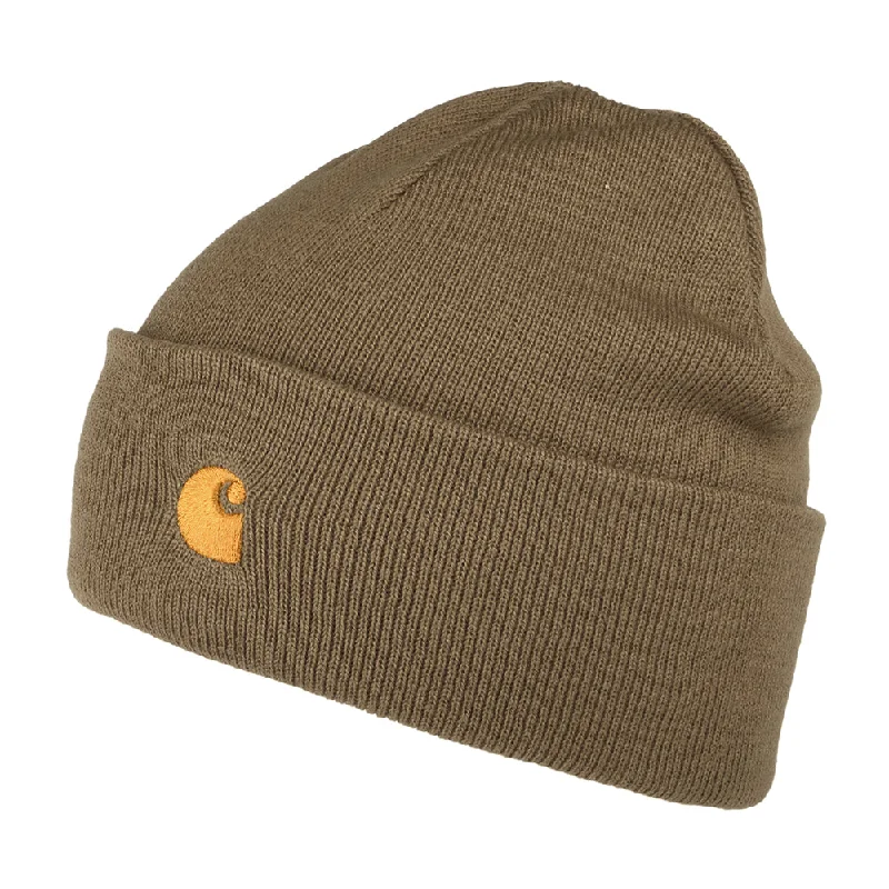 Carhartt WIP Hats Chase Cuffed Beanie Hat - Peanut