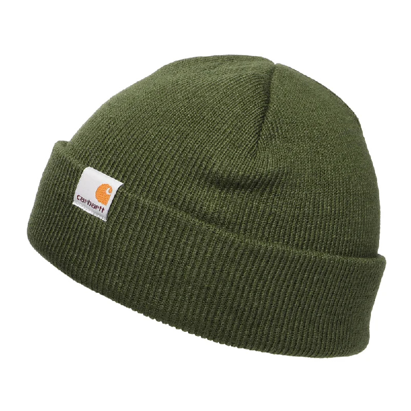 Carhartt WIP Hats Stratus Short Watch Beanie Hat - Olive