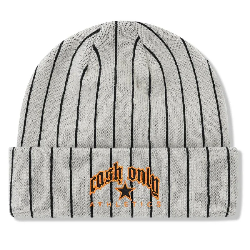 Cash Only - Pinstripe Beanie Light Grey