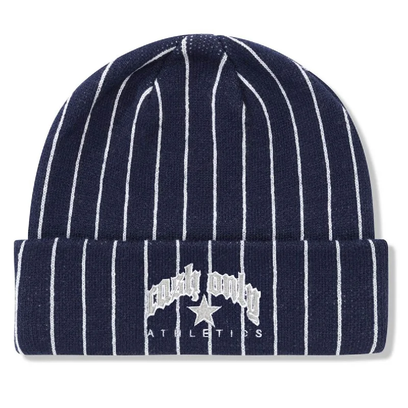 Cash Only - Pinstripe Beanie Navy