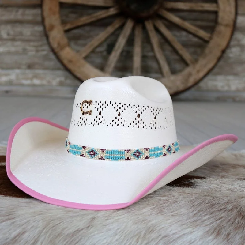 Charlie 1 Horse Gracie Jr. Girls Straw Cowboy Hat