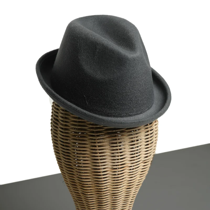 Chokore Jazz-it-up Fedora Hat with Feather details (Dark Gray)