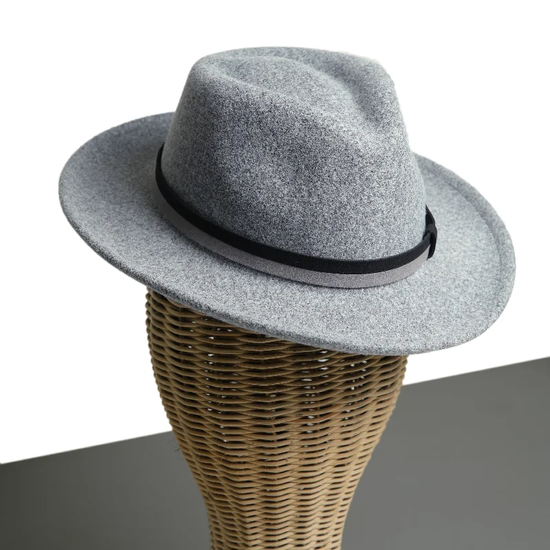 Chokore Vintage Fedora Hat (Light Gray)