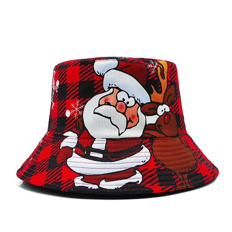 Christmas Santa Claus Reversible Bucket Hat