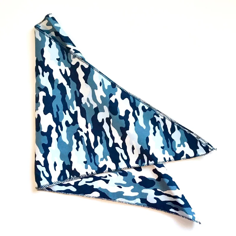 Cotton Chemo Bandana Navy Blue Camo