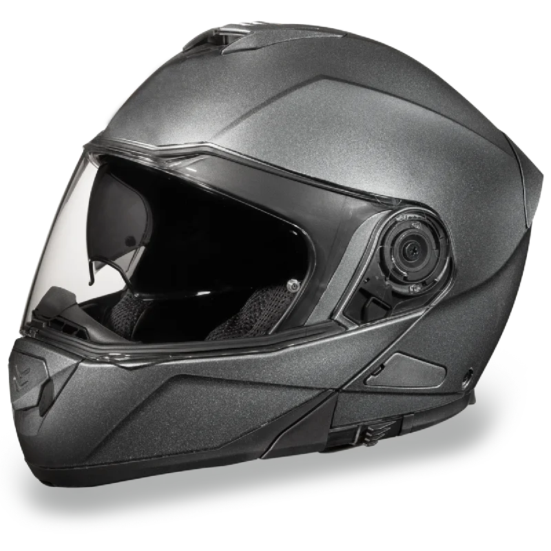 Daytona D.O.T Glide Gun Metal Gray Metallic Helmet