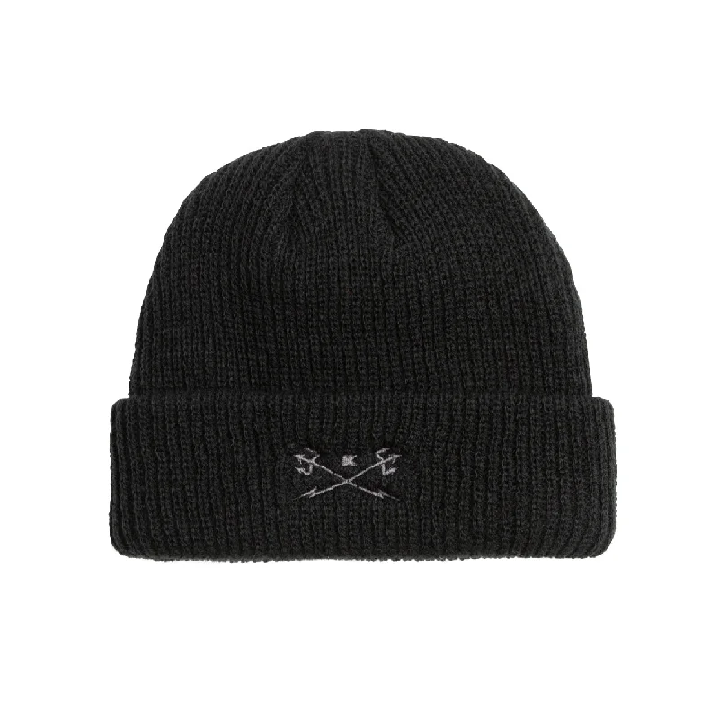 Dark Seas Mens Go To Beanie Hat - One Size - Black