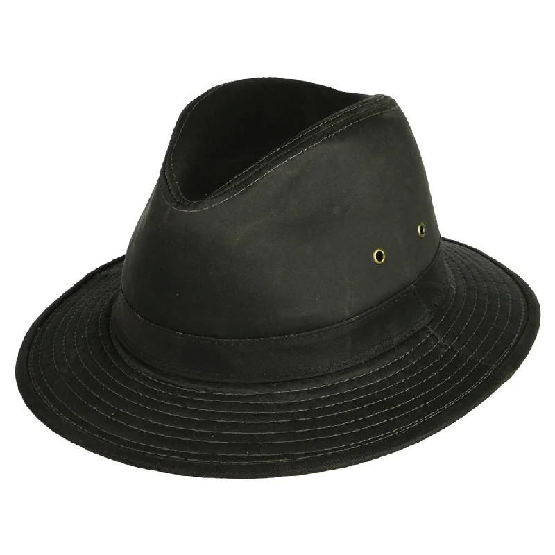 Dorfman Pacific Hats Weathered Cotton Safari Hat - Loden