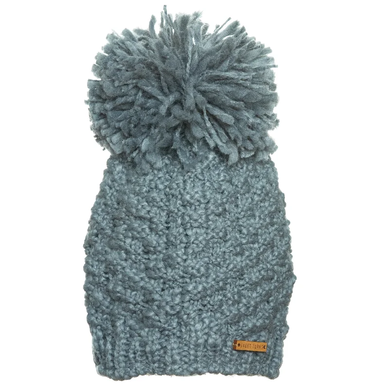 Eco Poppy Beanie in Cirular Grey