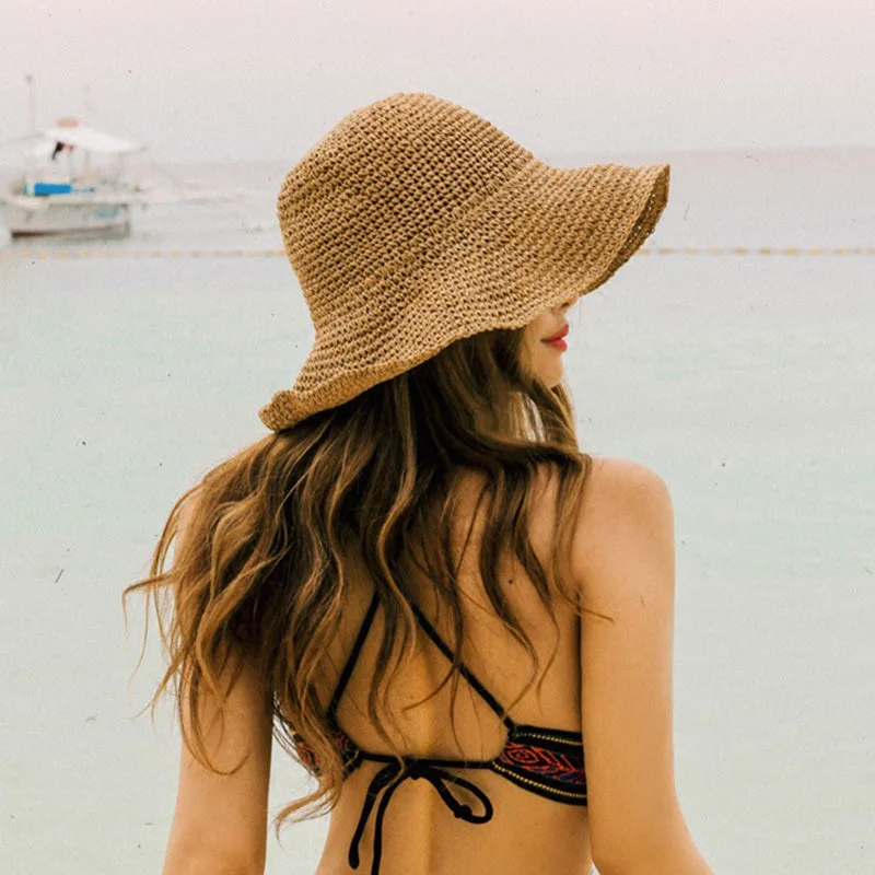 Elegant Ladies Raffia Sun Hat