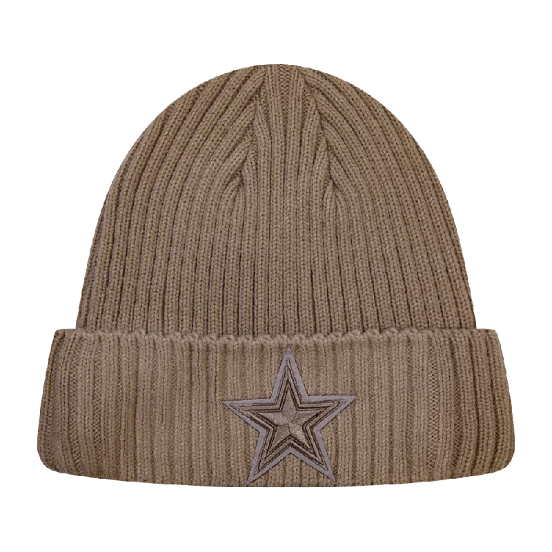 NFL DALLAS COWBOYS NEUTRAL UNISEX BEANIE (TAUPE)