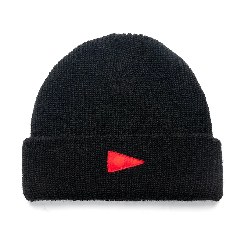 Florence Marine X Burgee Wool Beanie - One Size - Black