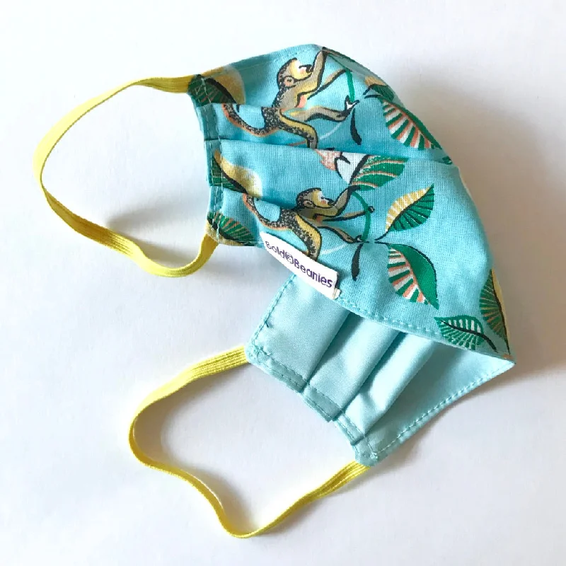 Fun Surgical-Style Face Mask Monkey Blue