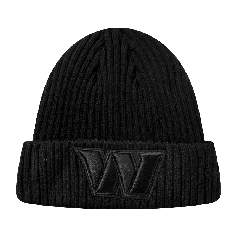 NFL WASHINGTON COMMANDERS NEUTRAL UNISEX BEANIE (BLACK)