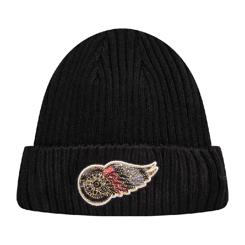 NHL DETROIT RED WINGS PRO PREP KNIT BEANIE (BLACK)