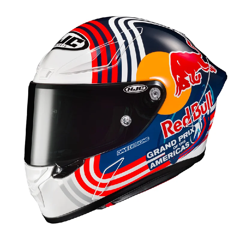 HJC RPHA 1 Red Bull Austin Full Face Helmet MC21 White / Red / Blue