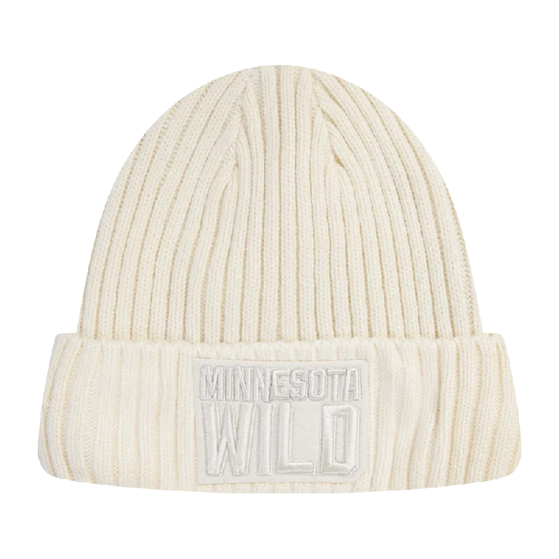 NHL MINNESOTA WILD NEUTRAL BEANIE (EGGSHELL)