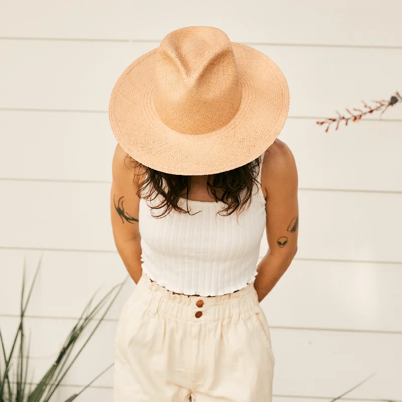 Isla Straw Fedora - Putty