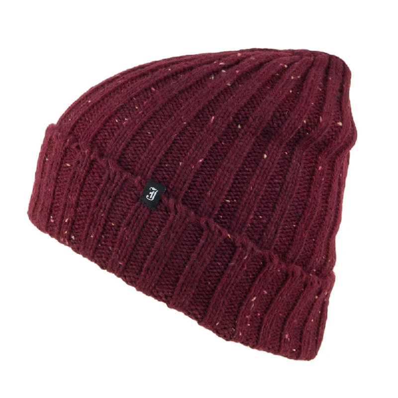 Jaxon & James Flecked Beanie Hat - Burgundy