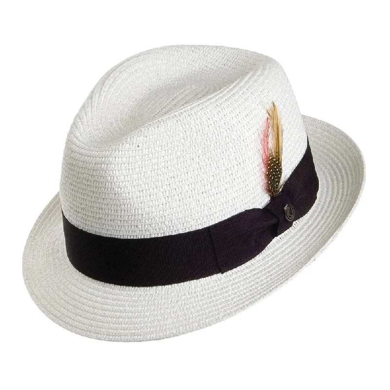 Jaxon & James Toyo Straw Trilby Hat - White