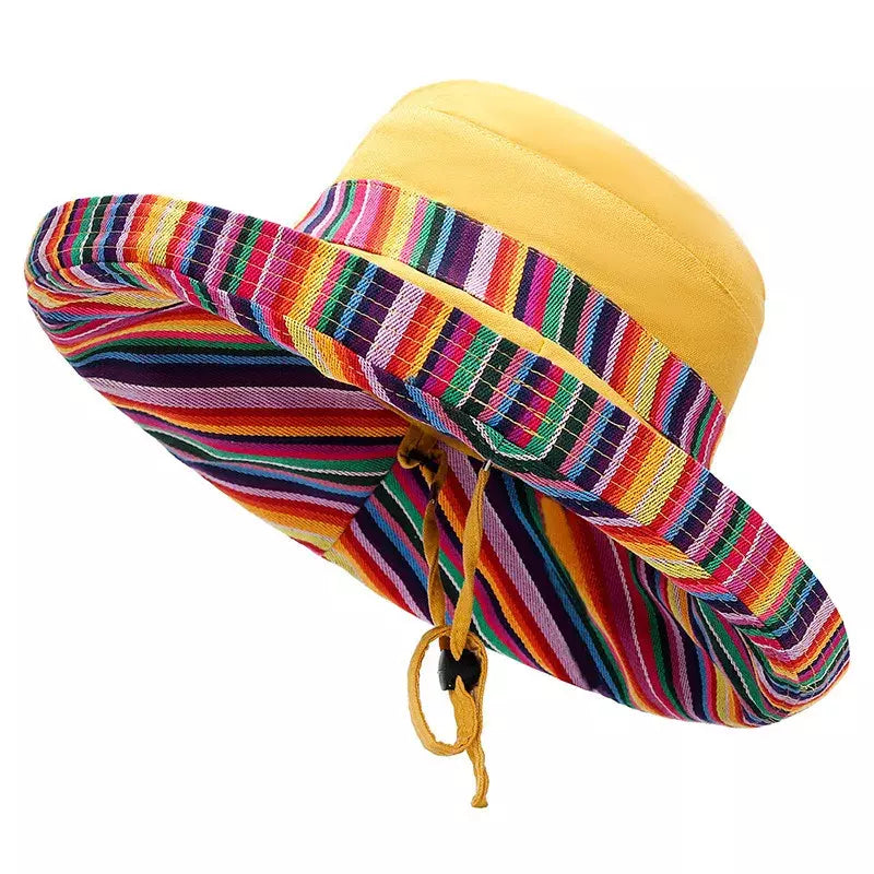 Keruac Multicolor Striped Bucket Hat