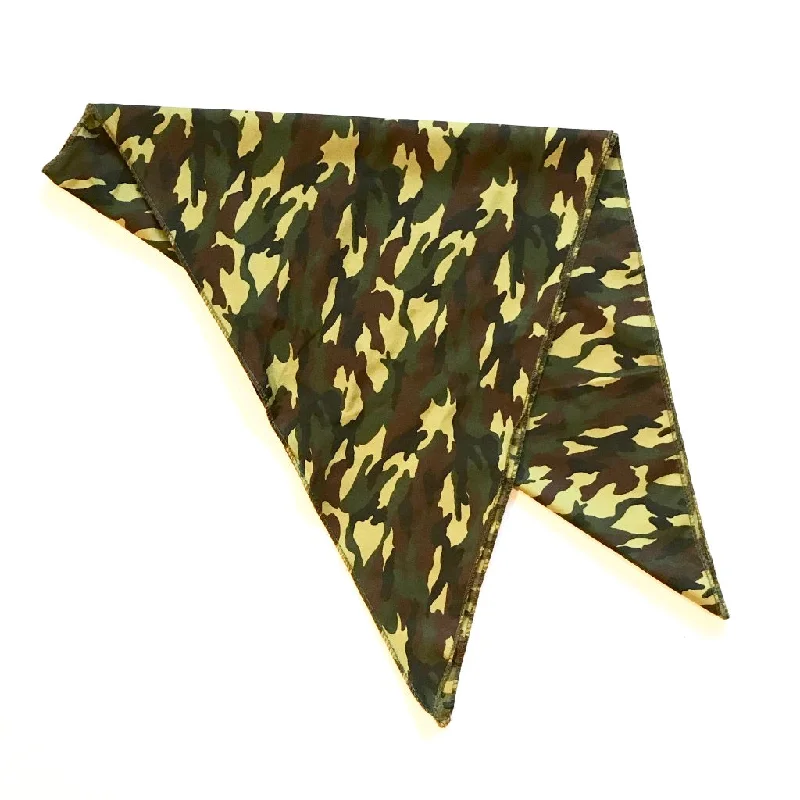 Khaki Camouflage Camo Cotton Chemo Bandana